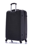 InUSA ROYAL Hardside Spinner Luggage with Ergonomic Handles | Spacious Travel Suitcase with Four Spinner Wheels and Studs | 28 Inch Large Hardside Spinner Luggage | Black