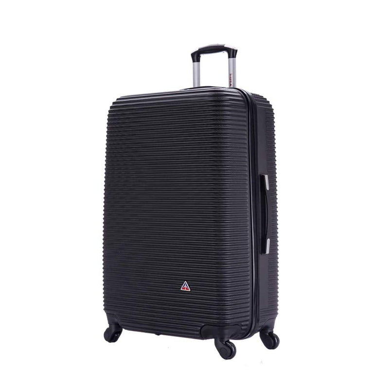 InUSA ROYAL Hardside Spinner Luggage with Ergonomic Handles | Spacious Travel Suitcase with Four Spinner Wheels and Studs | 28 Inch Large Hardside Spinner Luggage | Black
