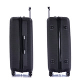 InUSA ROYAL Hardside Spinner Luggage with Ergonomic Handles | Spacious Travel Suitcase with Four Spinner Wheels and Studs | 28 Inch Large Hardside Spinner Luggage | Black