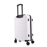 InUSA Trend 24" Hardside Suitcase, 4 - Wheeled Spinner, TSA Checkpoint Friendly, White (IUTRE00M - WHI)