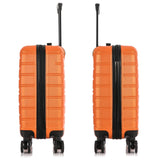 InUSA TREND Luggage with Spinner Wheels | Durable Lightweight Hardshell Suitcase, Travel bag with Handle and Trolley, 20 - Inch Carry On Small Luggage | Orange