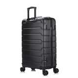 InUSA Trend Plastic 3 - Piece Luggage Set, Black (IUTRESML - BLK)