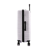 InUSA Trend Plastic 3 - Piece Luggage Set, White (IUTRESML - WHI)