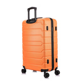 InUSA Trend Plastic 4 - Wheel Spinner Luggage, Orange (IUTRE00L - ORA)
