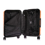 InUSA Trend Plastic 4 - Wheel Spinner Luggage, Orange (IUTRE00L - ORA)