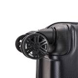 InUSA Trend Plastic Carry - On Luggage, Black (IUTRE00S - BLK)