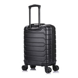 InUSA Trend Plastic Carry - On Luggage, Black (IUTRE00S - BLK)