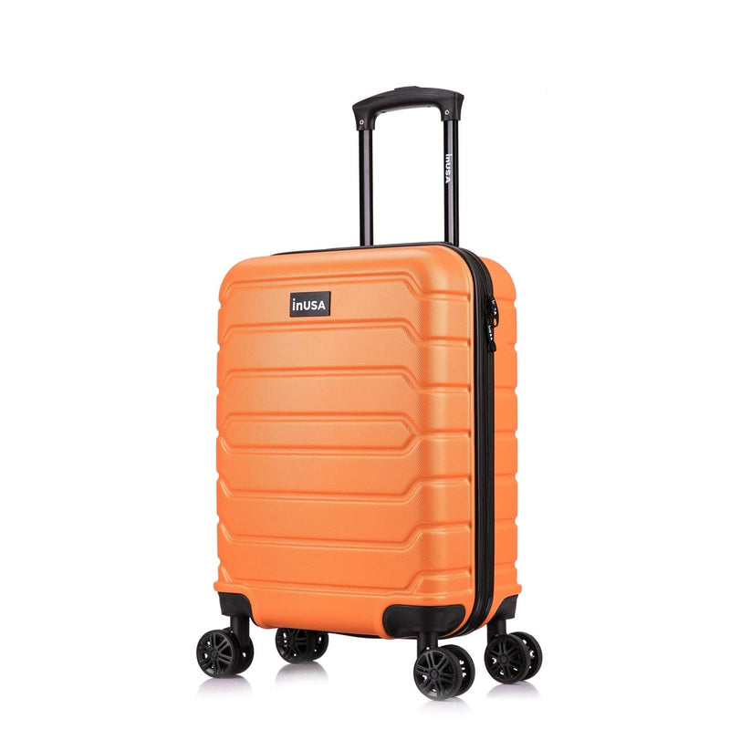 InUSA Trend Plastic Carry - On Luggage, Orange (IUTRE00S - ORA)