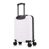 InUSA Trend Plastic Carry - On Luggage, White (IUTRE00S - WHI)
