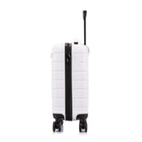 InUSA Trend Plastic Carry - On Luggage, White (IUTRE00S - WHI)