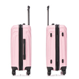 InUSA VASTY Luggage with Spinner Wheels | Durable Lightweight Hardshell Suitcase Travel Bag with Handle and Trolley 20 - Inch Carry On Small Luggage | Pink