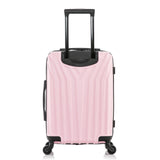 InUSA VASTY Luggage with Spinner Wheels | Durable Lightweight Hardshell Suitcase Travel Bag with Handle and Trolley 20 - Inch Carry On Small Luggage | Pink