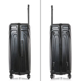 InUSA VASTY Luggage with Spinner Wheels | Durable Lightweight Hardside Suitcase, Travel Bag with Handle and Trolley, 28 - Inch Large Checked Luggage | Black