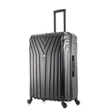 InUSA VASTY Luggage with Spinner Wheels | Durable Lightweight Hardside Suitcase, Travel Bag with Handle and Trolley, 28-Inch Large Checked Luggage | Black