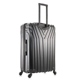 InUSA VASTY Luggage with Spinner Wheels | Durable Lightweight Hardside Suitcase, Travel Bag with Handle and Trolley, 28 - Inch Large Checked Luggage | Black