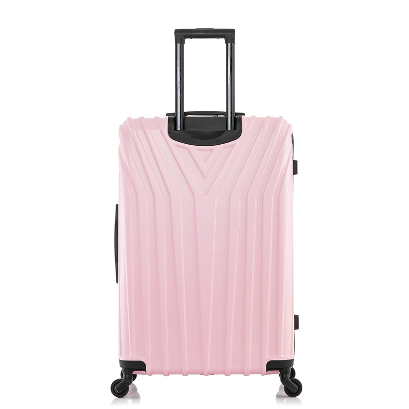InUSA VASTY Luggage with Spinner Wheels | Durable Lightweight Hardside Suitcase, Travel Bag with Handle and Trolley, 28 - Inch Large Checked Luggage | Pink