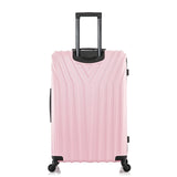 InUSA VASTY Luggage with Spinner Wheels | Durable Lightweight Hardside Suitcase, Travel Bag with Handle and Trolley, 28 - Inch Large Checked Luggage | Pink
