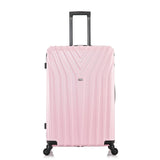 InUSA VASTY Luggage with Spinner Wheels | Durable Lightweight Hardside Suitcase, Travel Bag with Handle and Trolley, 28 - Inch Large Checked Luggage | Pink