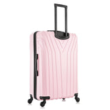 InUSA VASTY Luggage with Spinner Wheels | Durable Lightweight Hardside Suitcase, Travel Bag with Handle and Trolley, 28 - Inch Large Checked Luggage | Pink
