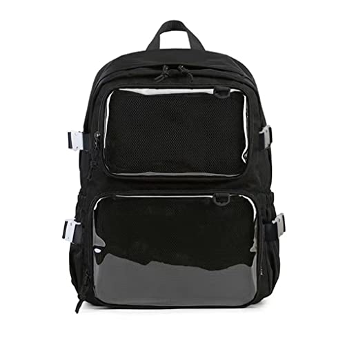 irLocy Kawaii Backpack Cute Ita Bag Large School Pink Ita Backpack for Pin Display Women Girl (Black) | Backpacks4Less