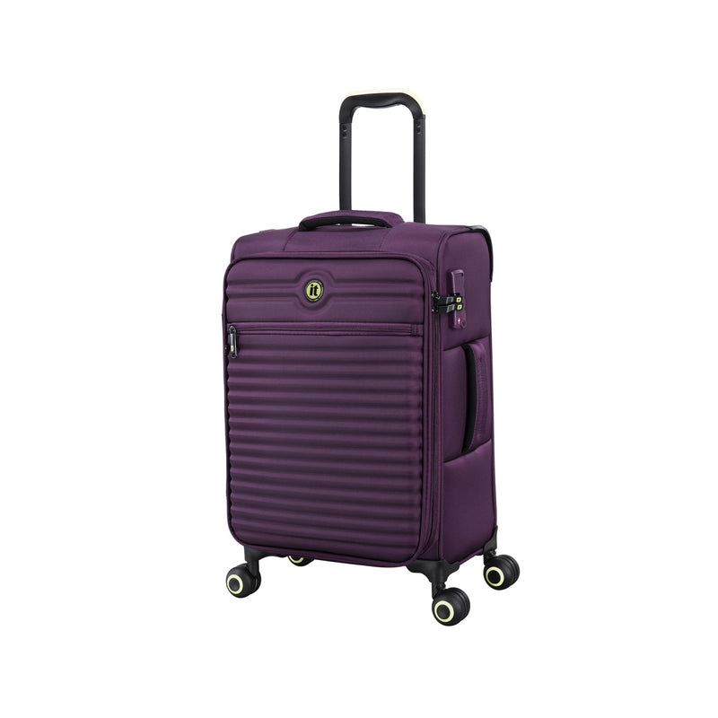 It Luggage Circulator 22" Softside Carry - On 8 Wheel Expandable Spinner, Italian Plum