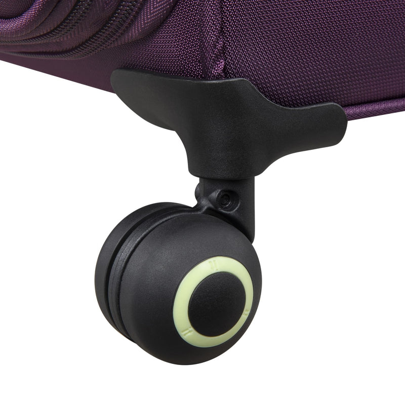 It Luggage Circulator 22" Softside Carry - On 8 Wheel Expandable Spinner, Italian Plum