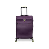 It Luggage Circulator 22" Softside Carry - On 8 Wheel Expandable Spinner, Italian Plum