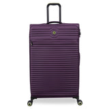 It Luggage Circulator 3 Piece Softside 8 Wheel Expandable Spinner Luggage Set, Italian Plum