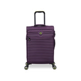It Luggage Circulator 3 Piece Softside 8 Wheel Expandable Spinner Luggage Set, Italian Plum