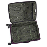 It Luggage Circulator 32" Softside Checked 8 Wheel Expandable Spinner, Italian Plum