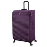 It Luggage Circulator 32" Softside Checked 8 Wheel Expandable Spinner, Italian Plum