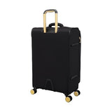 It Luggage Glimmering 28" Softside Checked 8 Wheel Expandable Spinner, Black