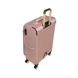 It Luggage Glimmering 28" Softside Checked 8 Wheel Expandable Spinner, Mink Gold