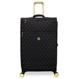 It Luggage Glimmering 32" Softside Checked 8 Wheel Expandable Spinner, Black