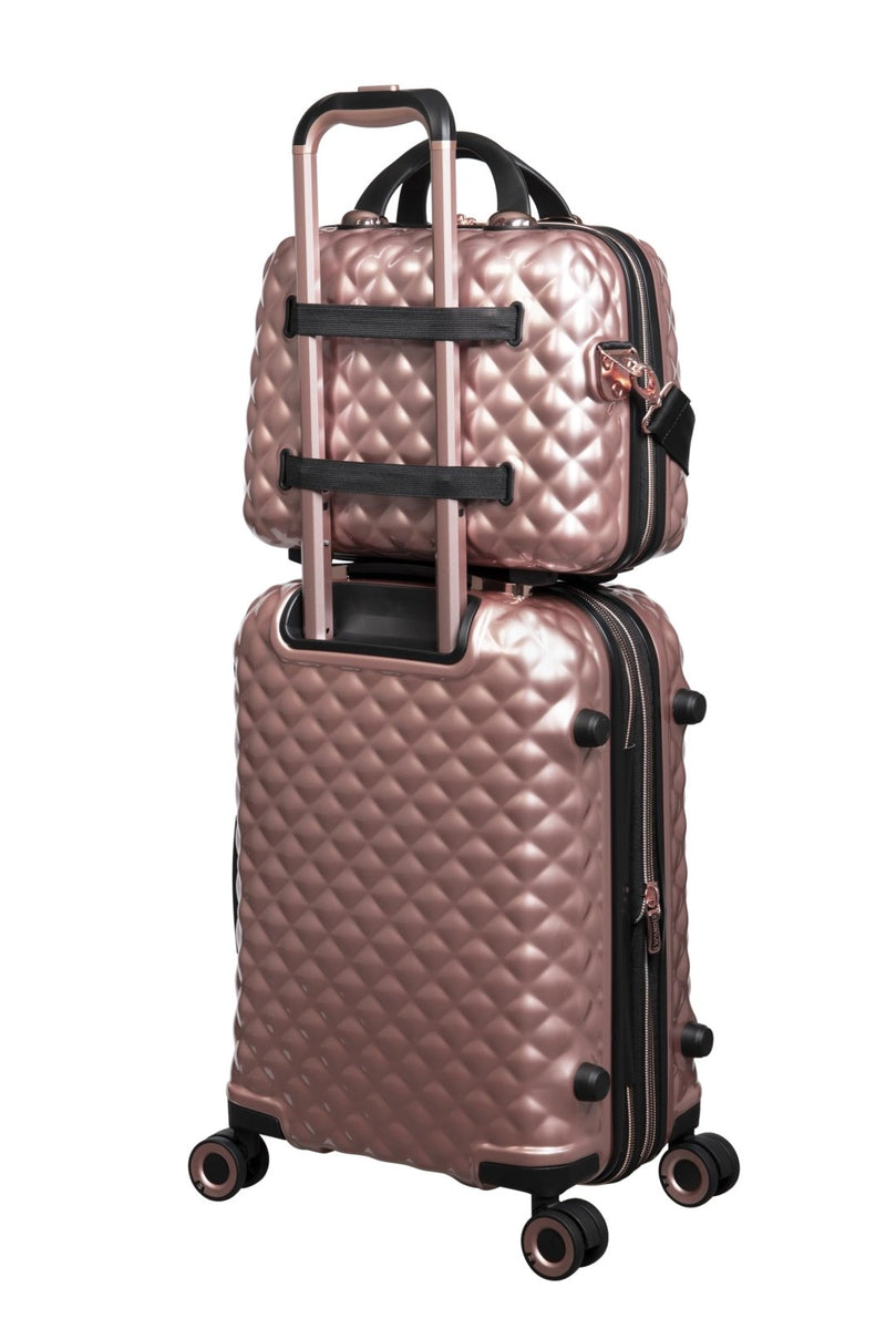 It Luggage Glitzy 16" Hardside Vanity Case, Metallic Rose Gold