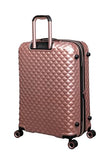 It Luggage Glitzy 27" Hardside Checked 8 Wheel Expandable Spinner, Metallic Rose Gold