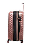It Luggage Glitzy 27" Hardside Checked 8 Wheel Expandable Spinner, Metallic Rose Gold