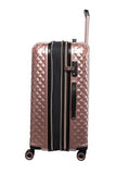 It Luggage Glitzy 31" Hardside Checked 8 Wheel Expandable Spinner, Metallic Rose Gold