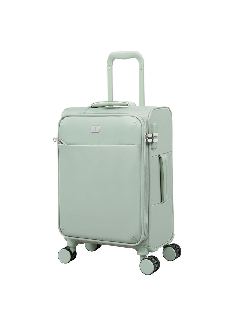 It Luggage Lustrous Luxe 22" Softside Carry - On 8 Wheel Spinner, Desert Sage