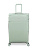 It Luggage Lustrous Luxe 28" Softside Checked 8 Wheel Spinner, Desert Sage