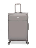 It Luggage Lustrous Luxe 28" Softside Checked 8 Wheel Spinner, Moon Rock