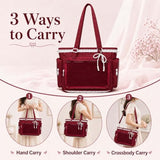 Ita Bag for Women, Cute Anime Pin Display Tote with Clear PVC Window, Kawaii Shoulder Bag with Lace Trim, Multi-Pocket Crossbody Purse for Cosplay, Convention, Travel, School, Wine Red