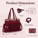 Ita Bag for Women, Cute Anime Pin Display Tote with Clear PVC Window, Kawaii Shoulder Bag with Lace Trim, Multi-Pocket Crossbody Purse for Cosplay, Convention, Travel, School, Wine Red