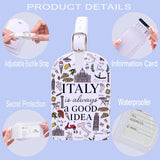 Italy is Alwaya a Good Idea Gift Italy Roma Travel Gift Italian Vacation Trip Ciao Lemon Tourist Luggage Tag (Italy tag)