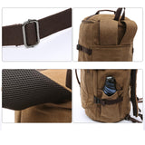 IT'SCARL Large backpack for men,Travel backpack,Carry on, Canvas big bag,Work back pack(khaki)