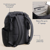 Itzy Ritzy Belong Bucket Backpack – Lightweight Diaper Bag Backpack Featuring 16 Pockets, Bucket Top Opening, Stroller Straps & Changing Pad – Organized and Stylish Everyday Family Backpack (Black)