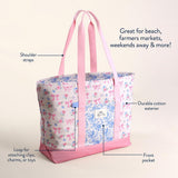 Itzy Ritzy Canvas Mom Tote (Ribbons & Bows)