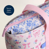 Itzy Ritzy Canvas Mom Tote (Ribbons & Bows)