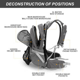 IX INOXTO 20L Hydration Backpack, Waterproof Hiking Internal Frame Backpacks with 2L Hydration Water Bladder and Rain Cover for Men, Lightweight Travel Daypack for Cycling,Camping,Ski (grey)
