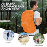 IX INOXTO Hiking Backpack, 26L/40L Waterproof Hiking Daypack with 3L Water Bladder and Rain Cover, Lightweight Travel Camping Backpack for Men Women (Black)